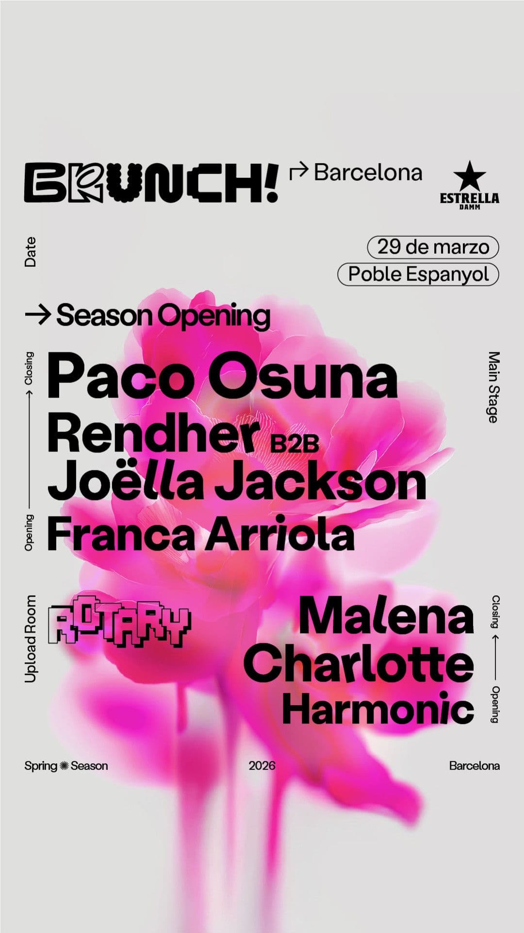 Brunch Electronik Barcelona — Paco Osuna, Render, Charlotte